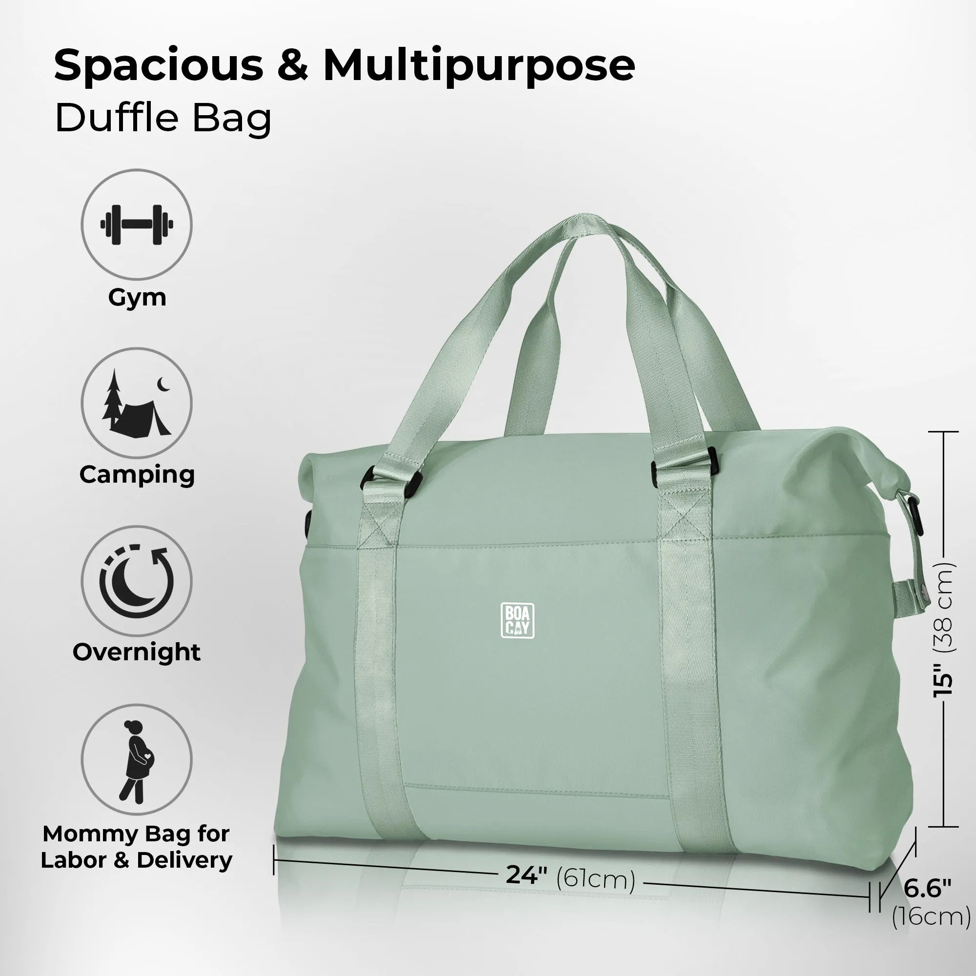 Duffle & Weekender Bag - Mint Green