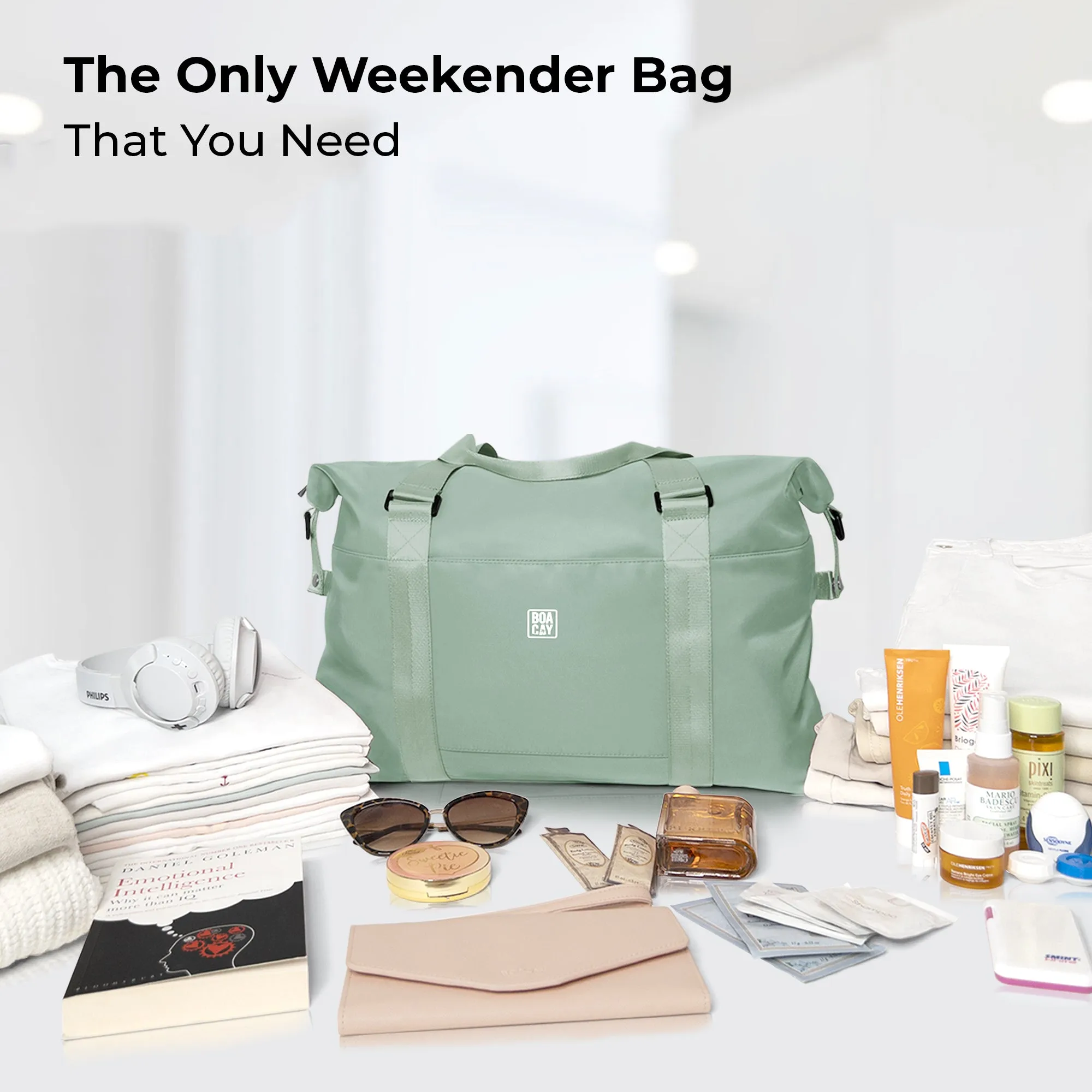 Duffle & Weekender Bag - Mint Green