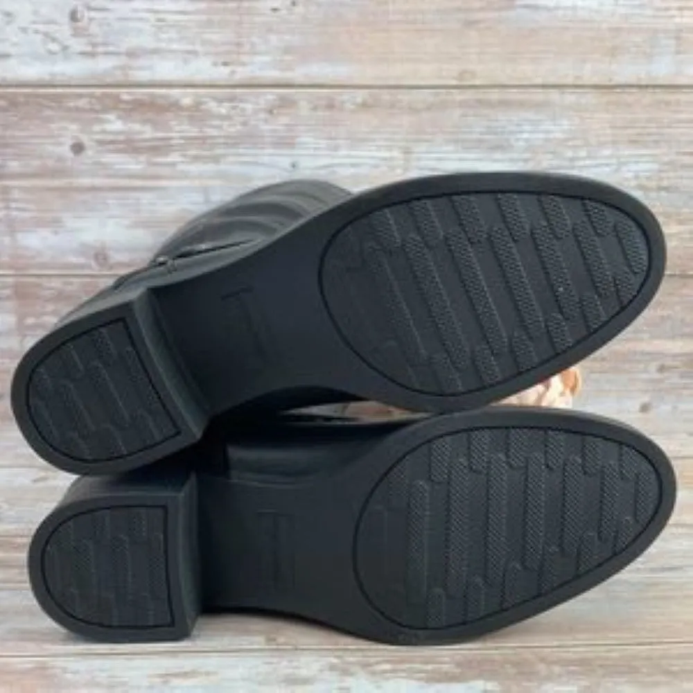 EASY STREET Jewel Plus Black Riding Boots 9M-WC
