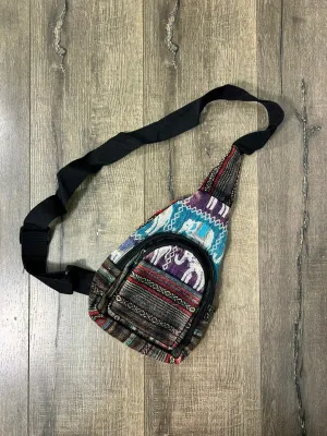 Elephant Patch One Shoulder Backpack