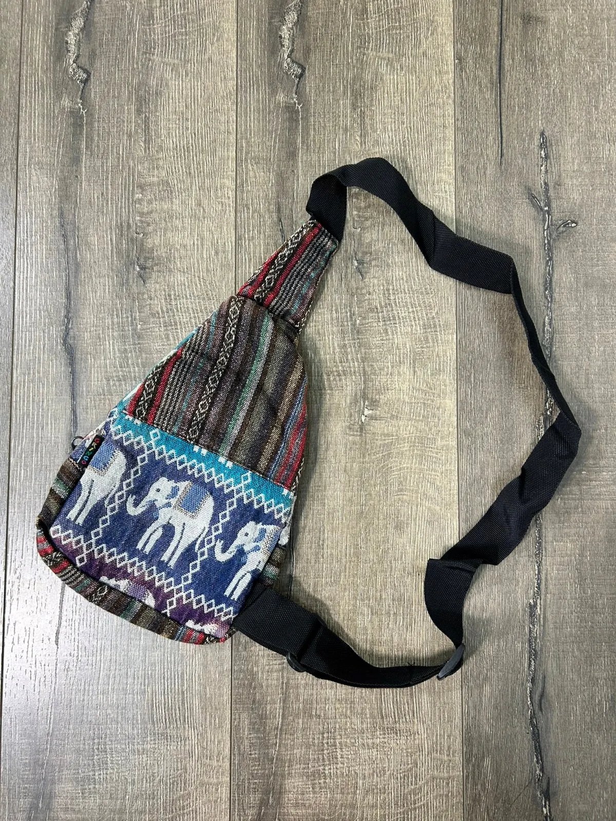 Elephant Patch One Shoulder Backpack