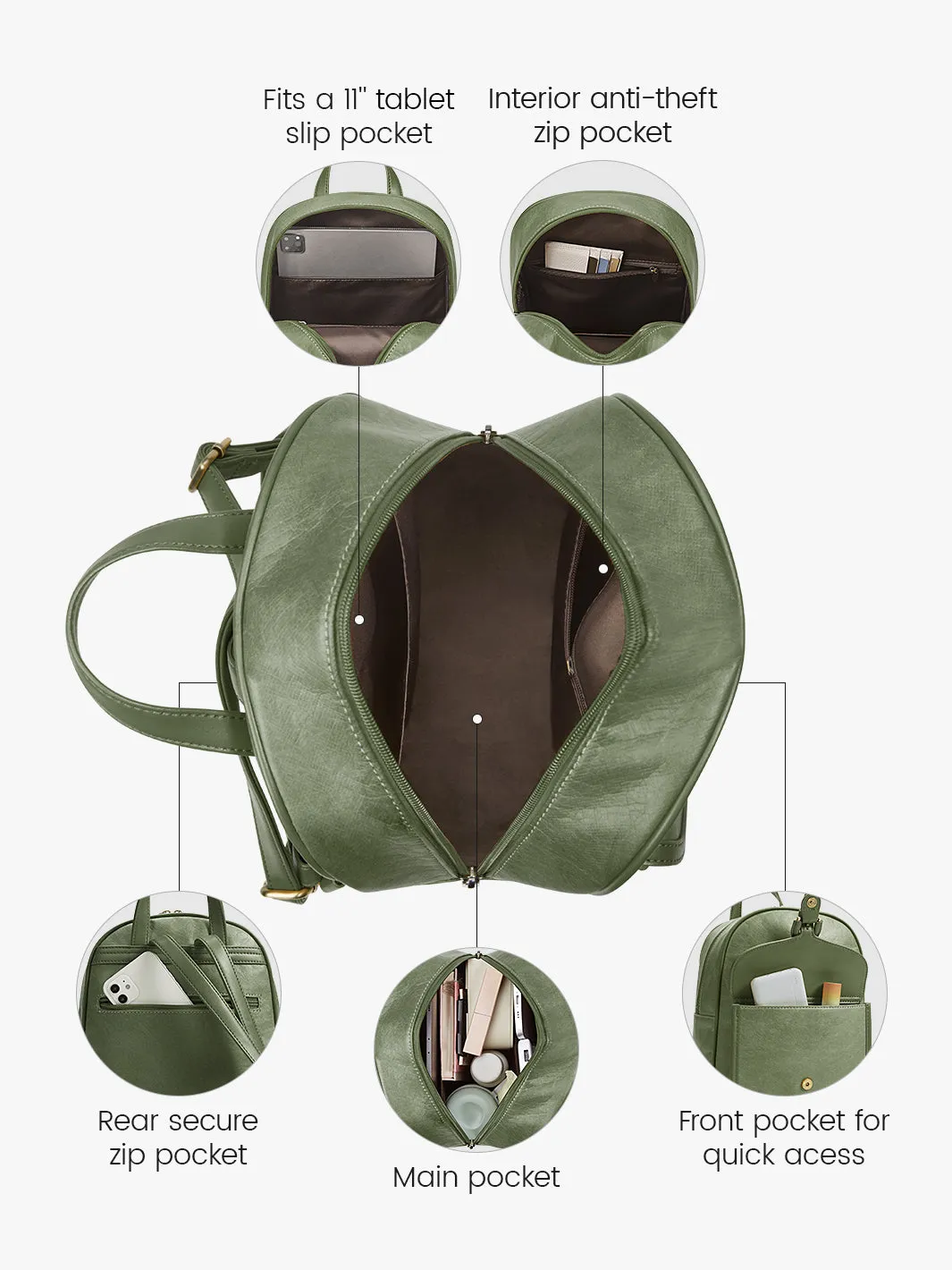 Evelina Washable Paper Mini Backpack