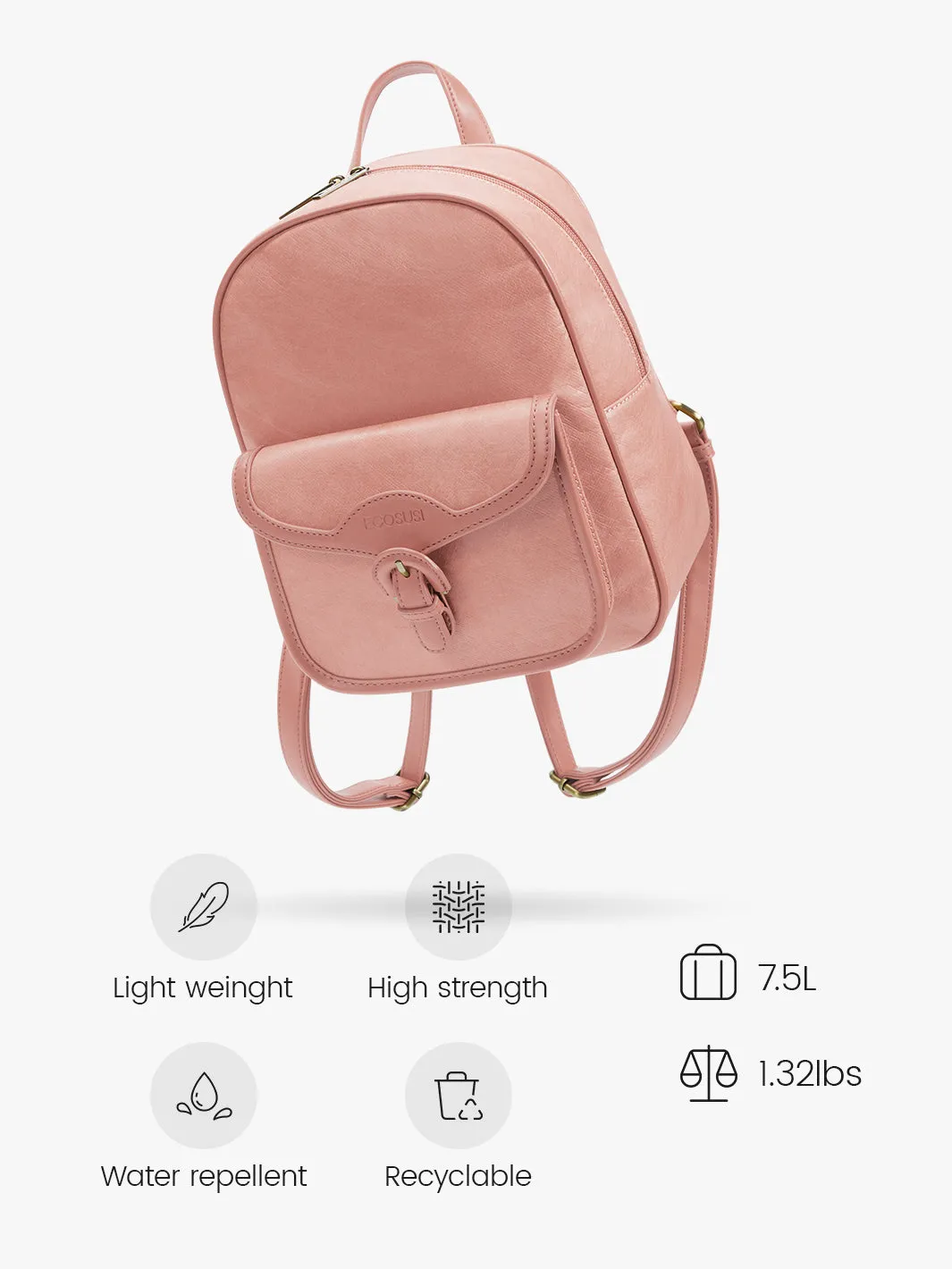 Evelina Washable Paper Mini Backpack