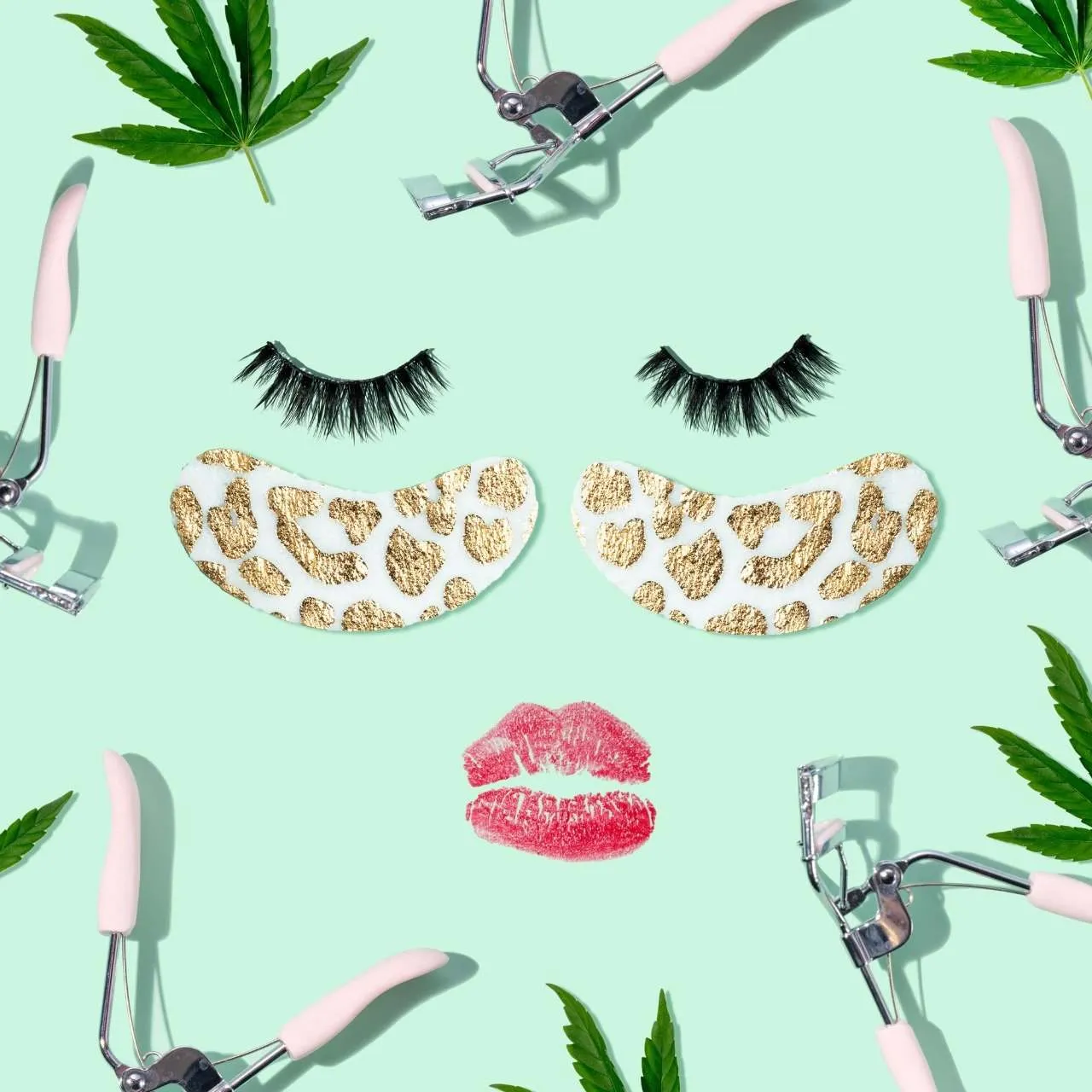Eye Woke Up Like This - Sativa - Gold Foil Eye Mask