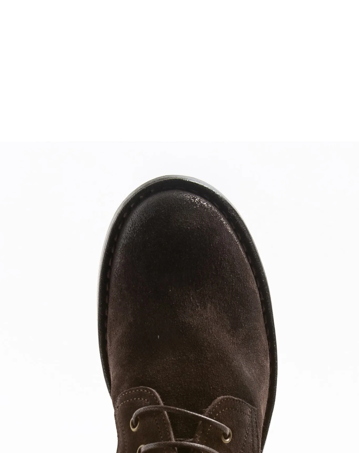 F-EMON Brown Suede Lace-up Boots