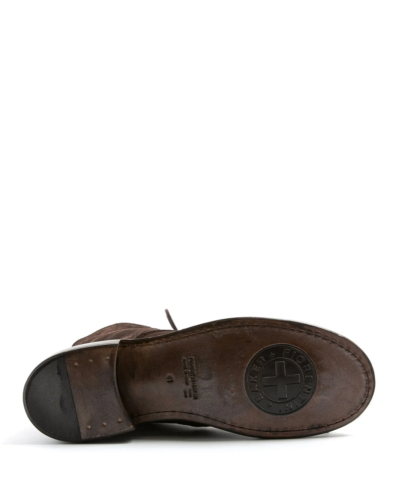 F-EMON Brown Suede Lace-up Boots