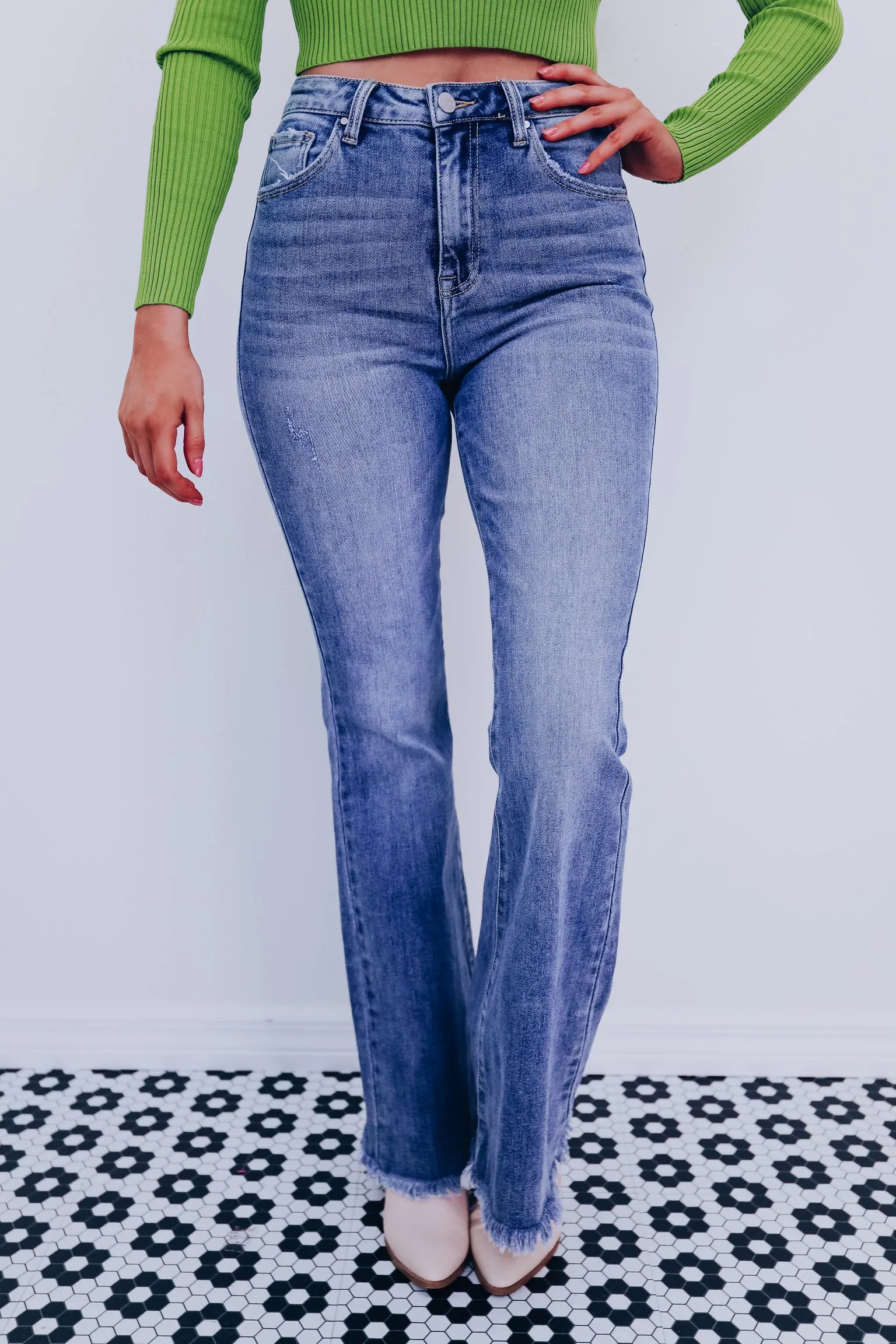 Felix Flared Hem Denim Jeans