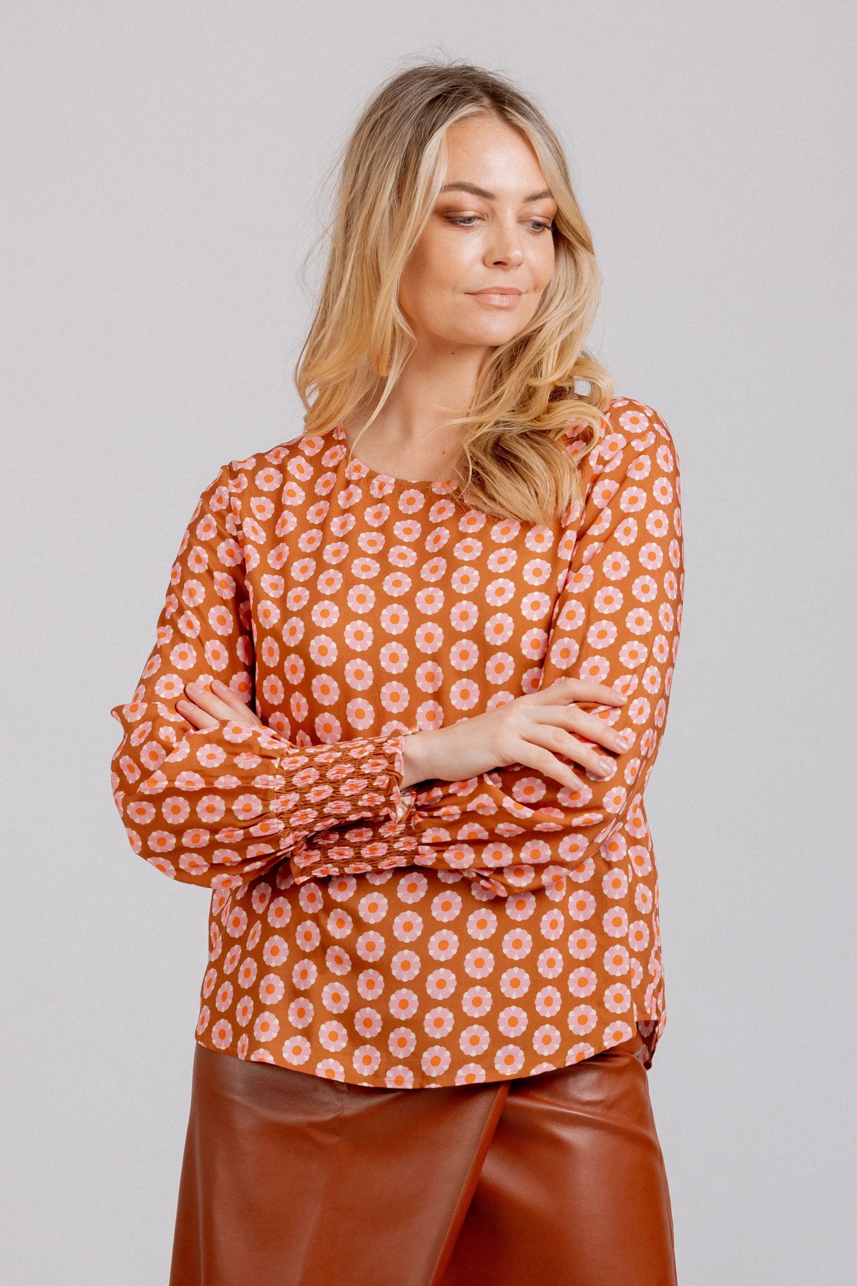 Finley Top - Spiced Floral