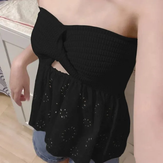 Floral Embroidery Knit Sweaters Blouses Tops