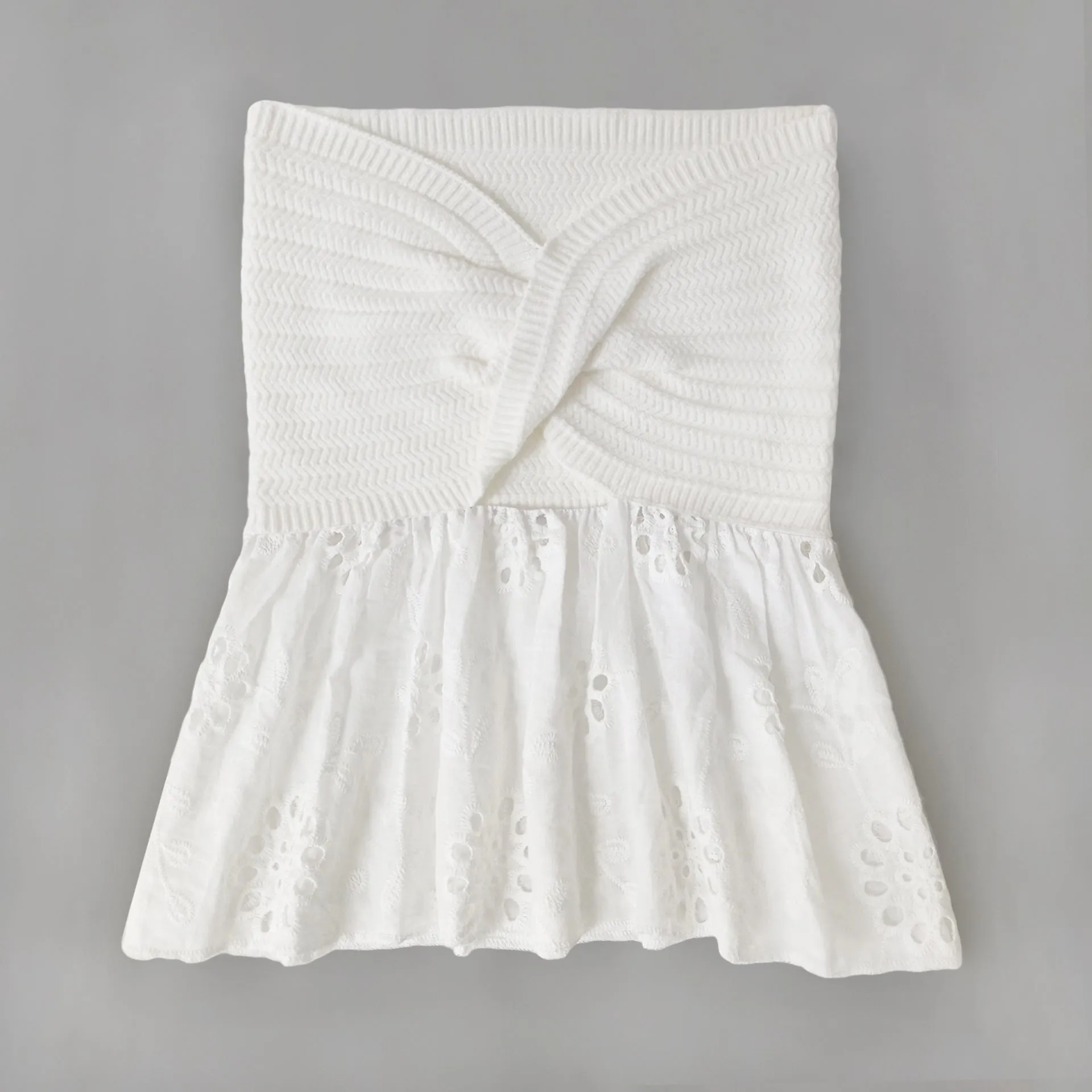 Floral Embroidery Knit Sweaters Blouses Tops