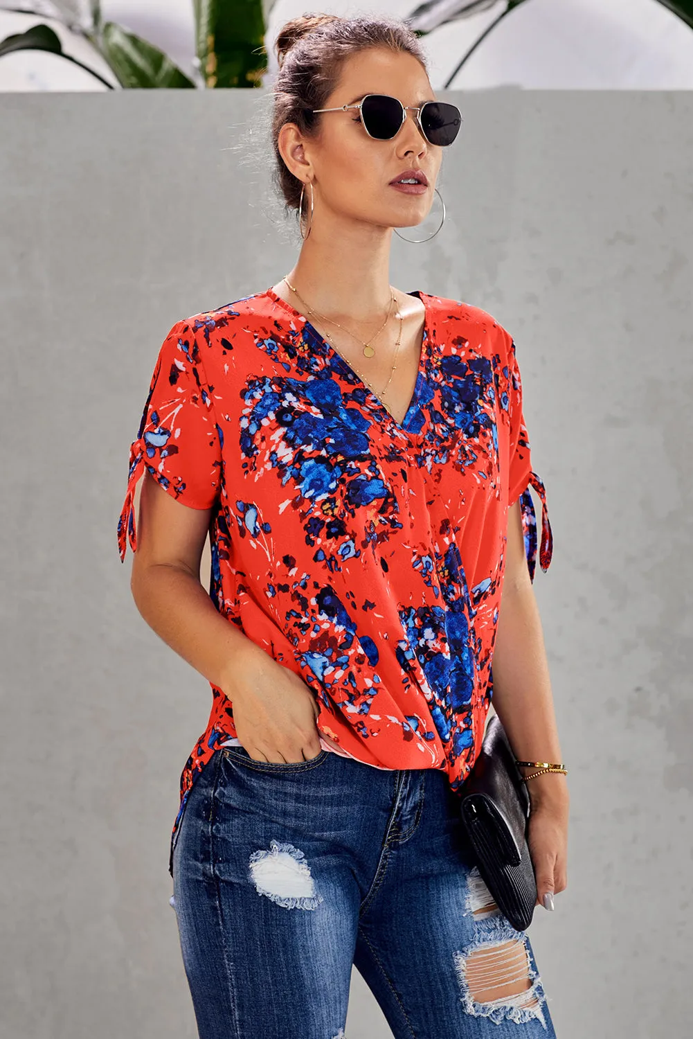 Floral Twist Top