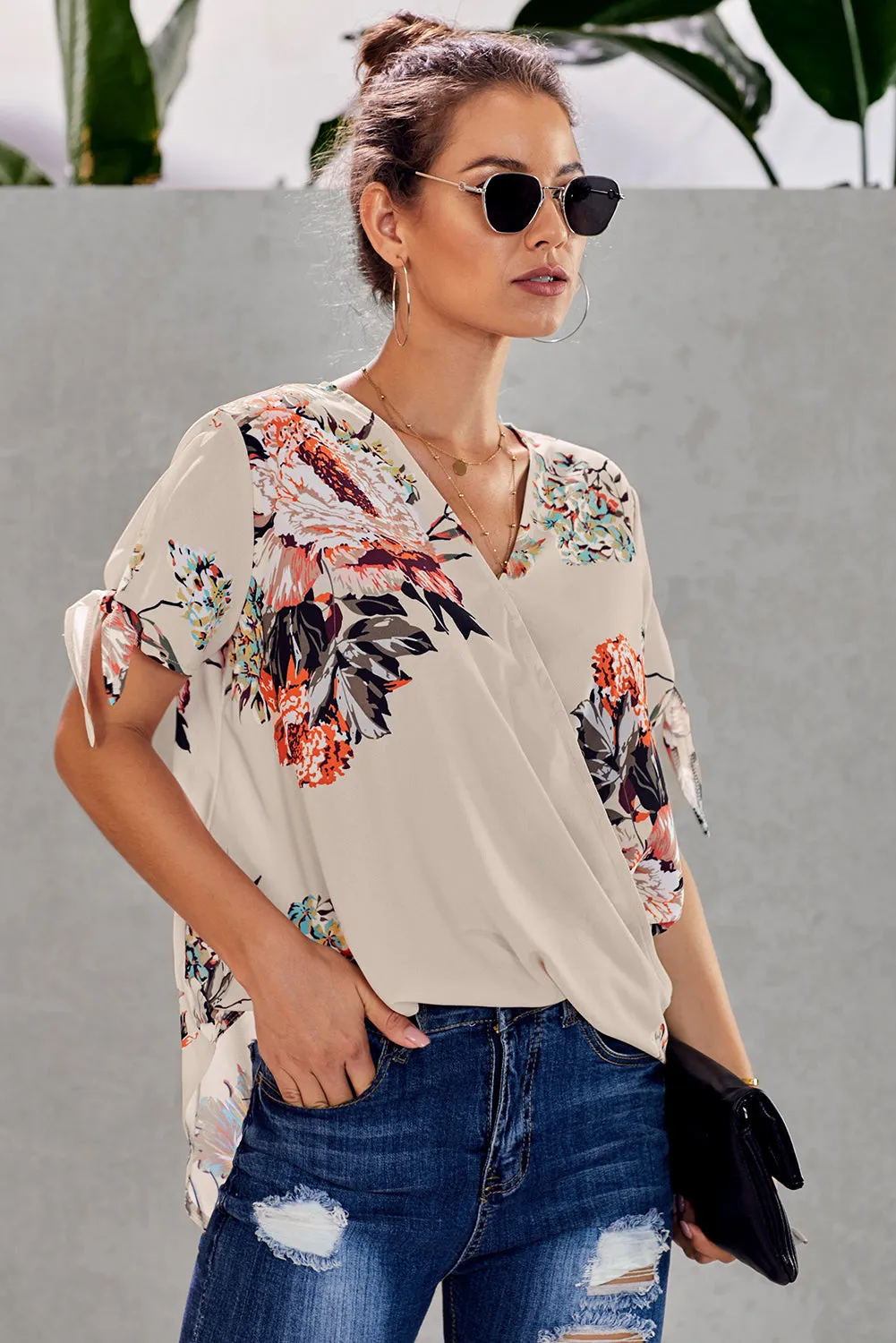 Floral Twist Top