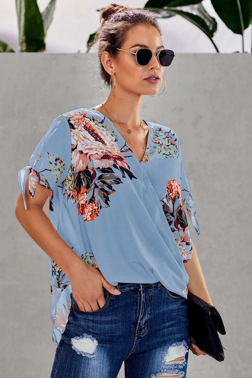 Floral Twist Top