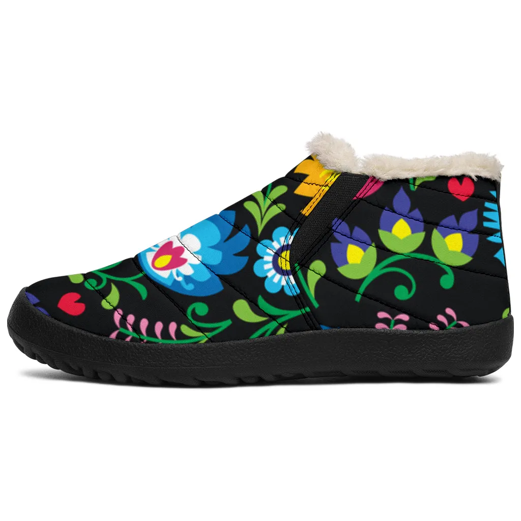 Floral Winter Shoes