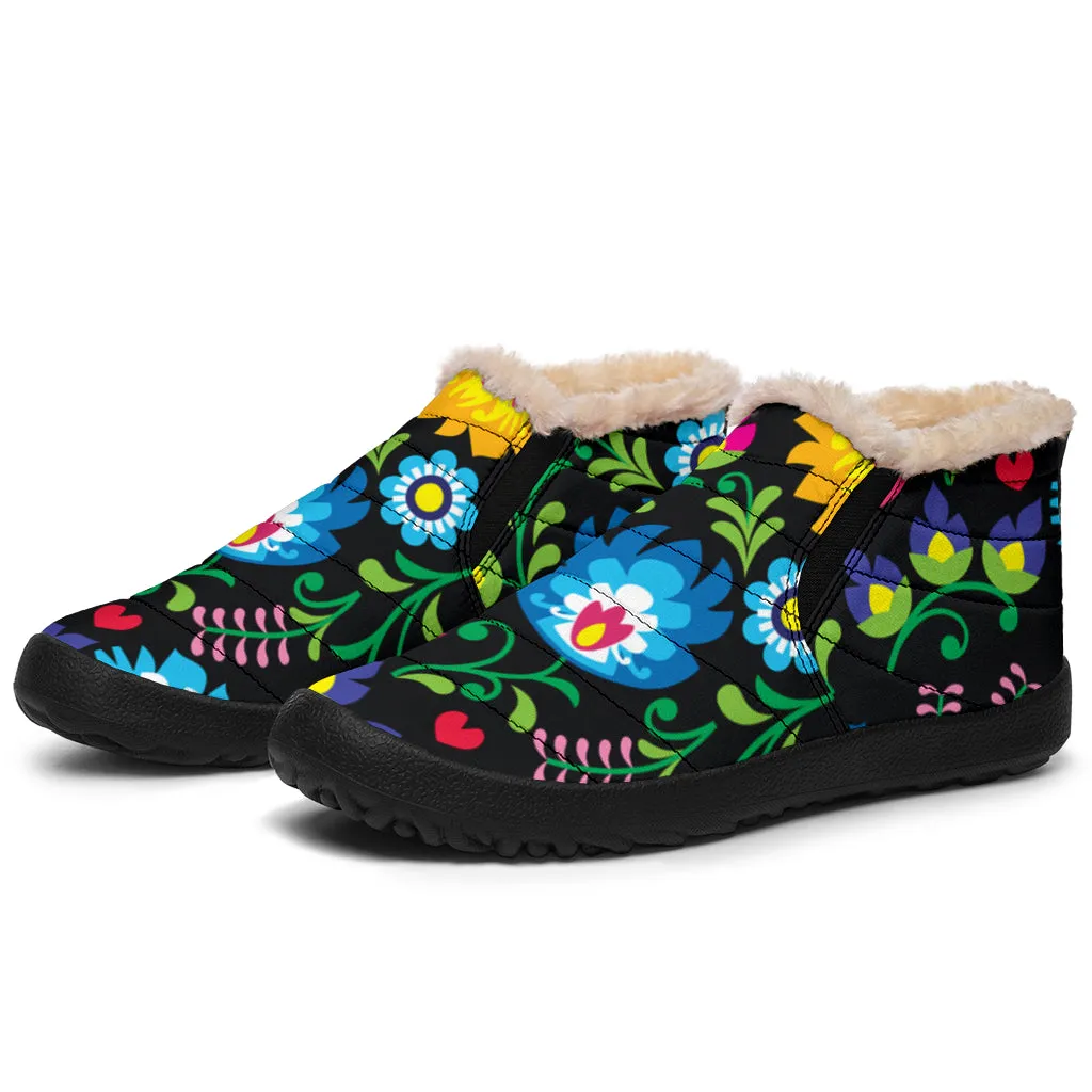 Floral Winter Shoes