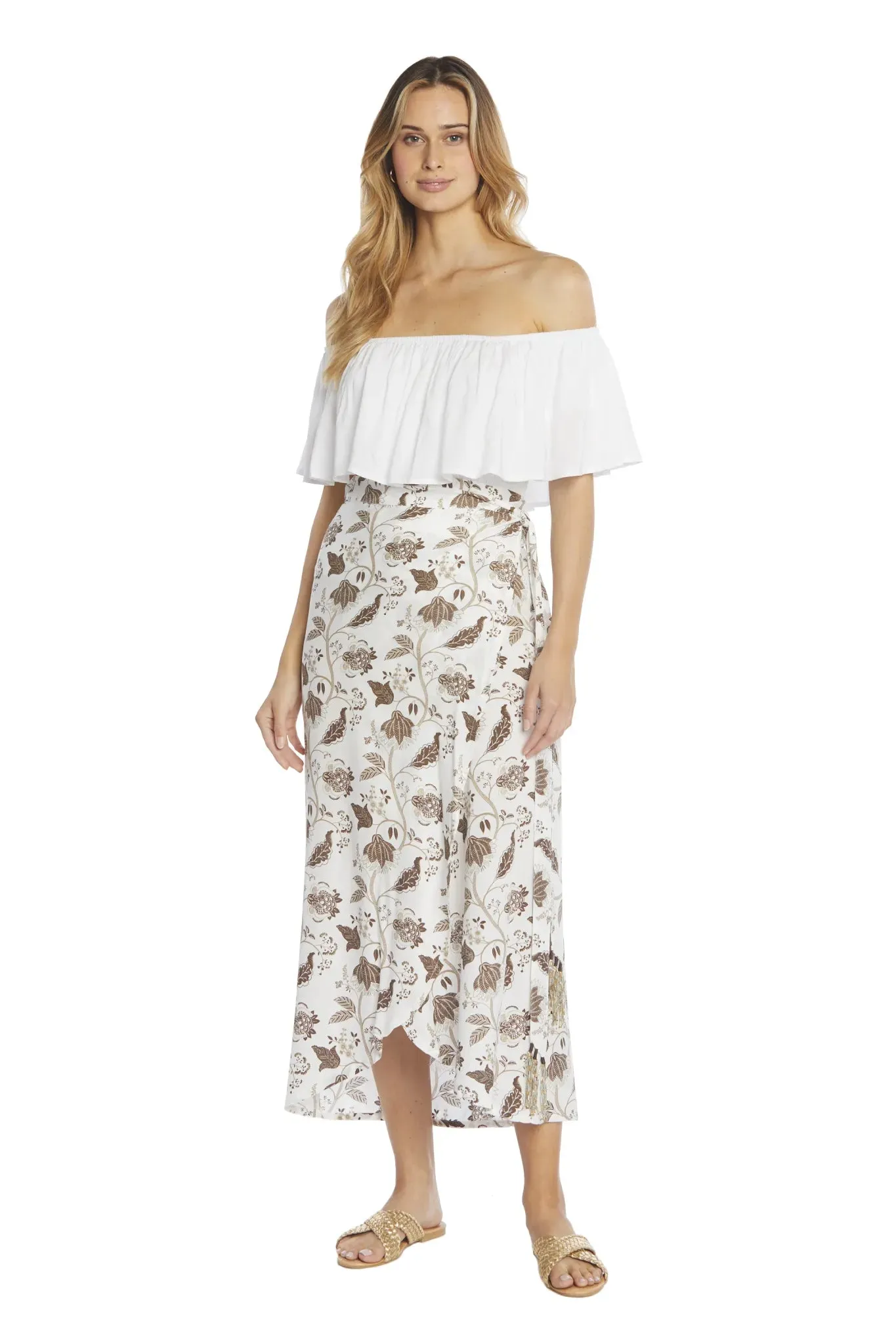 Flower Wrap Skirt