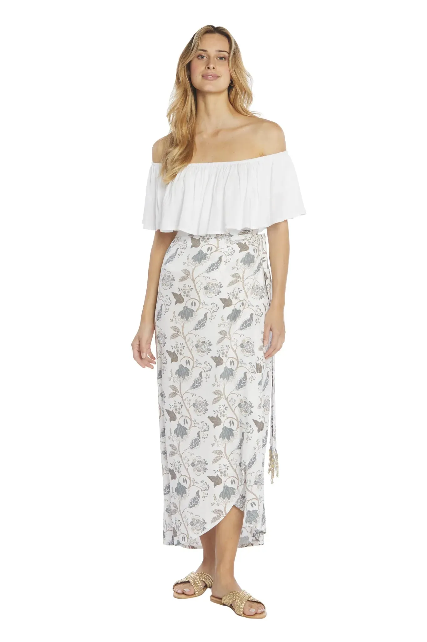 Flower Wrap Skirt