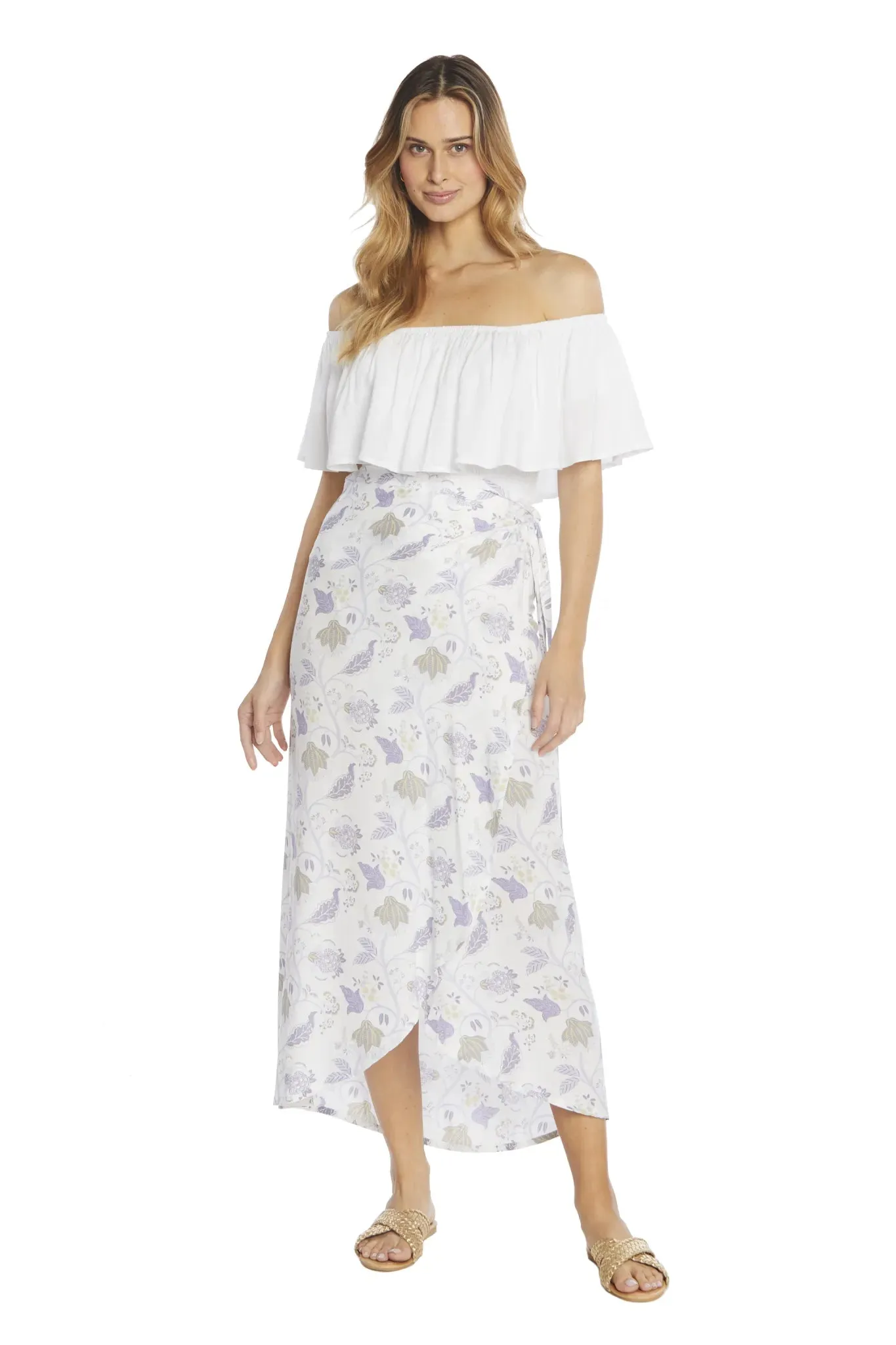 Flower Wrap Skirt