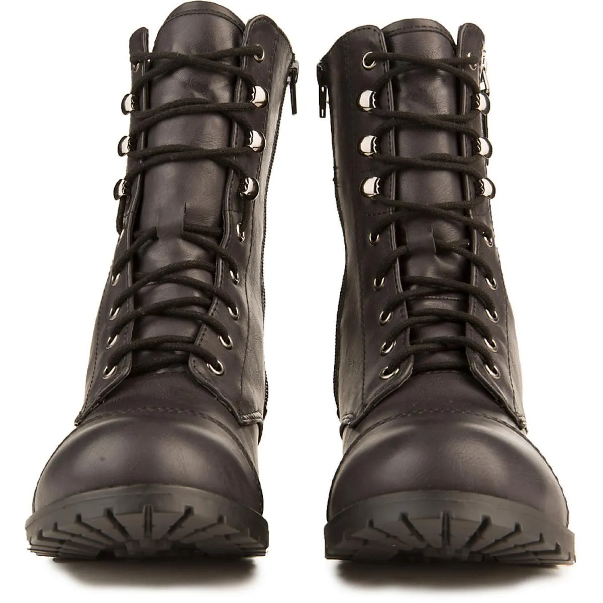 Footer-S Lace-Up Combat Boot Black