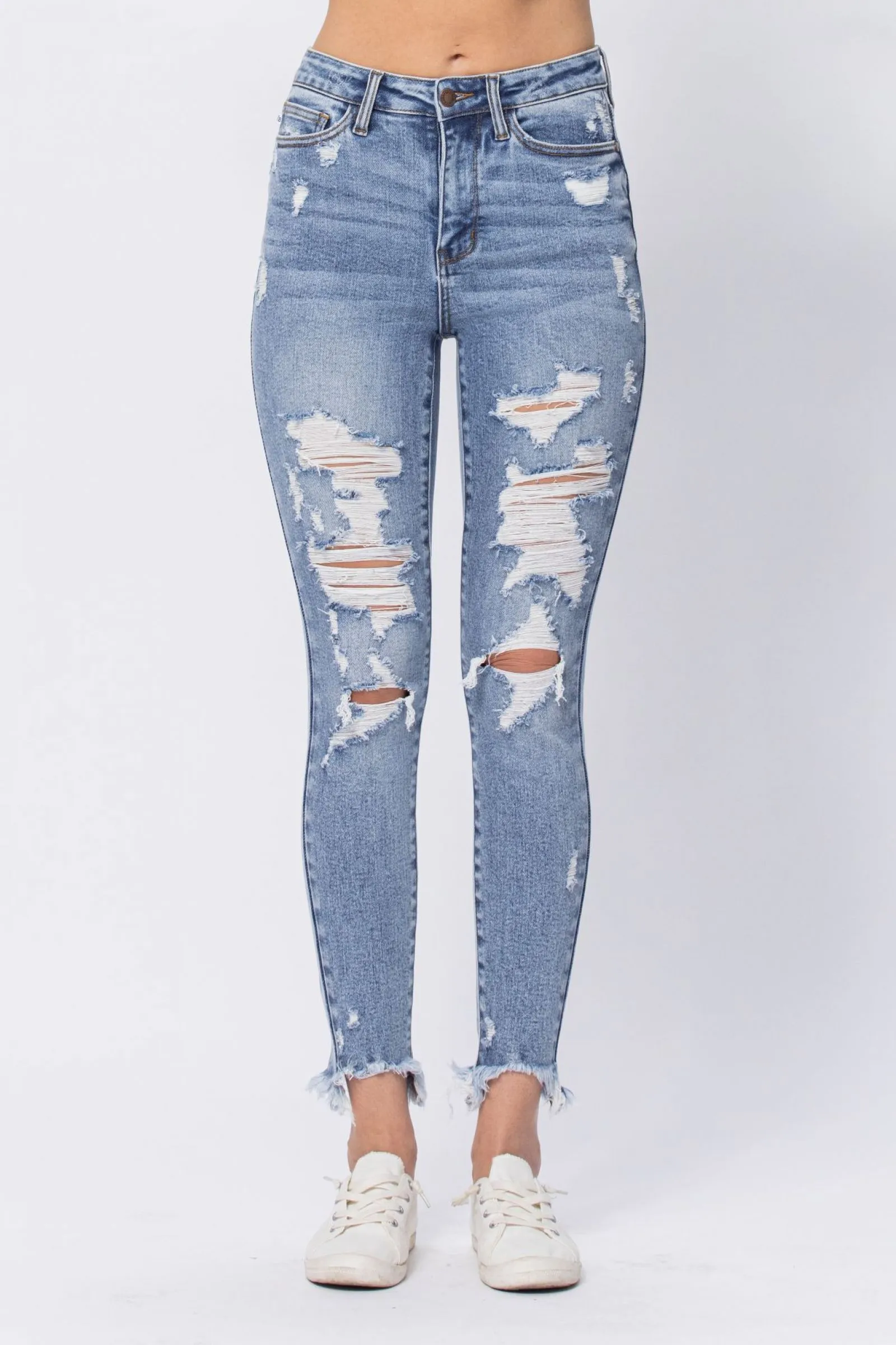 For The Win Distressed Skinny Jeans