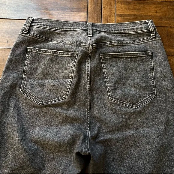 Free People We The Free CRVY Robin Ultra High Waist Flare Jeans in black size 33