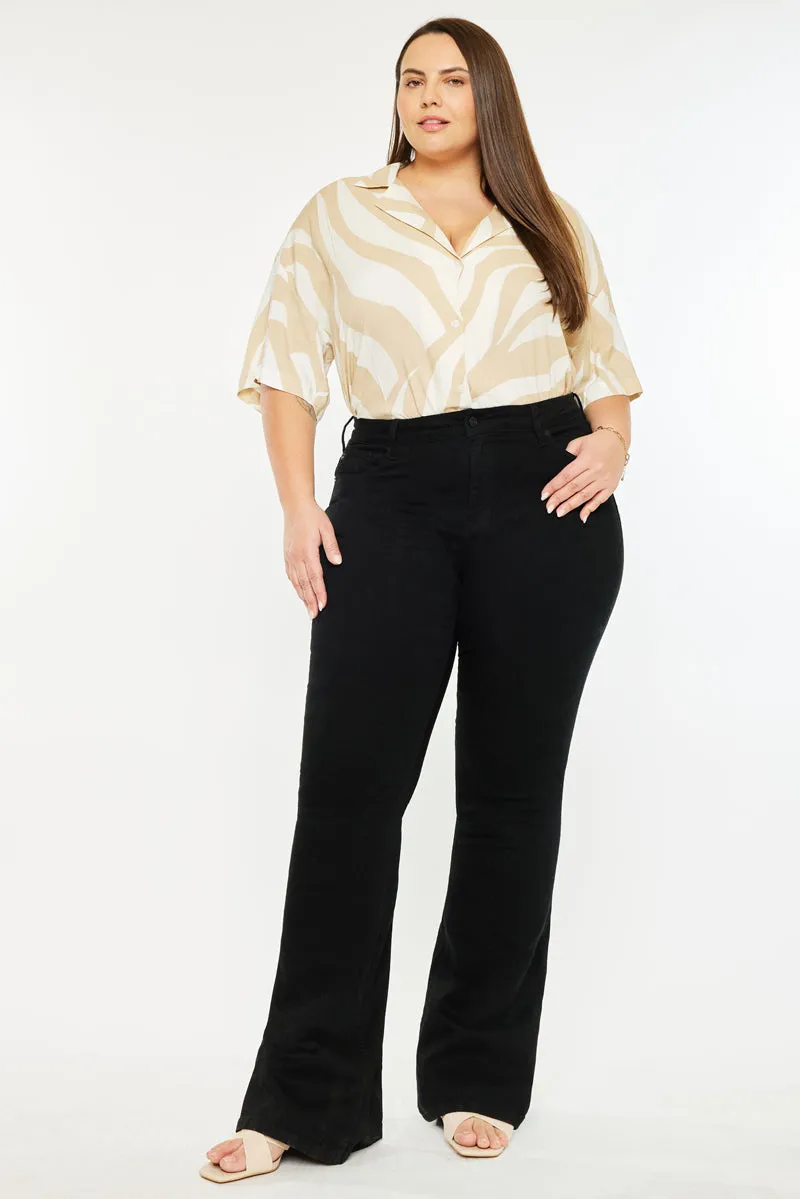 Gabriel Mid Rise Flare Jeans (Plus Size)
