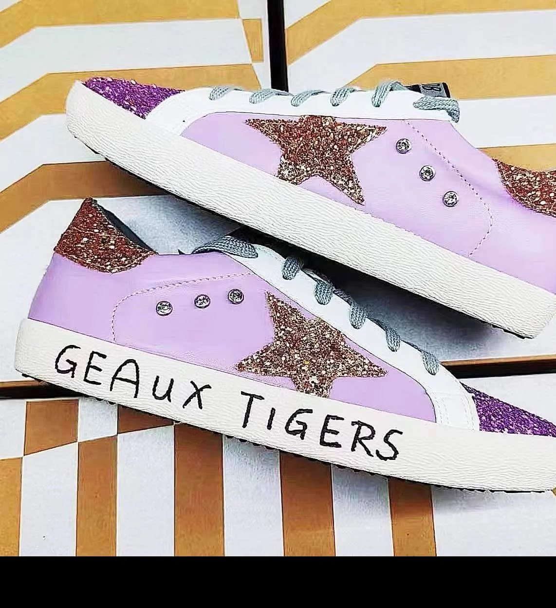 Geaux Tigers Star Sneakers
