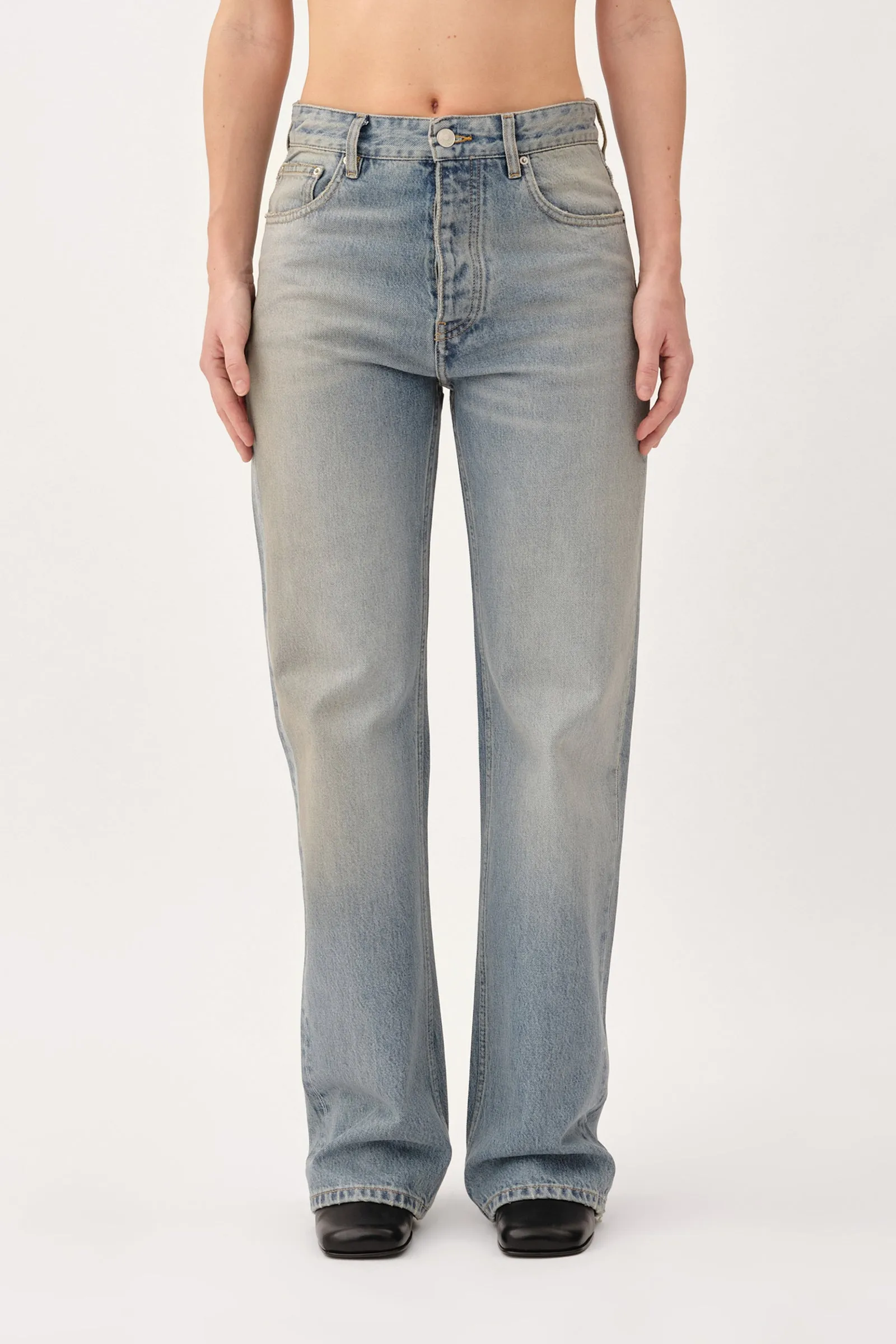 Genoa Coated Denim - Coated Blue