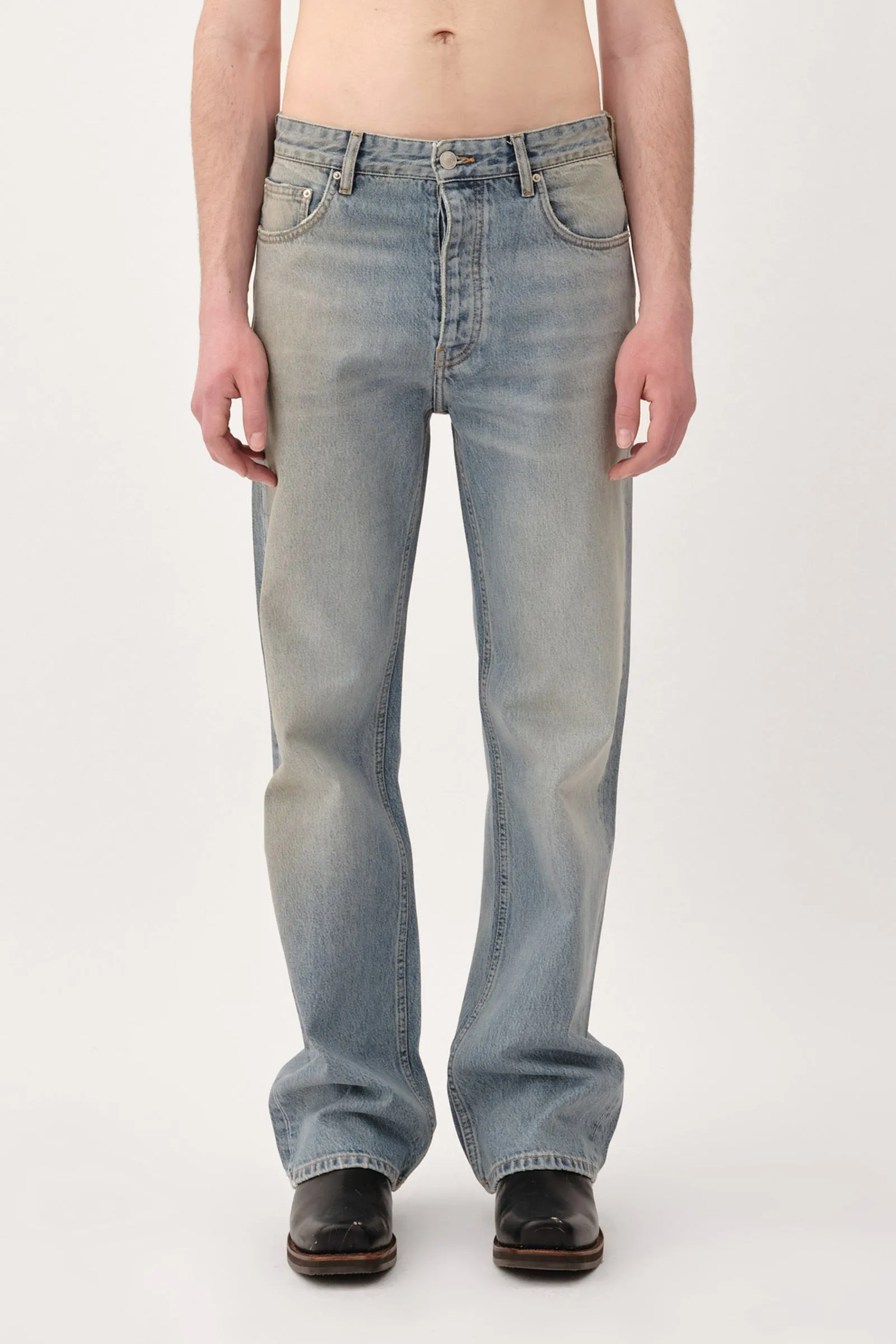 Genoa Coated Denim - Coated Blue