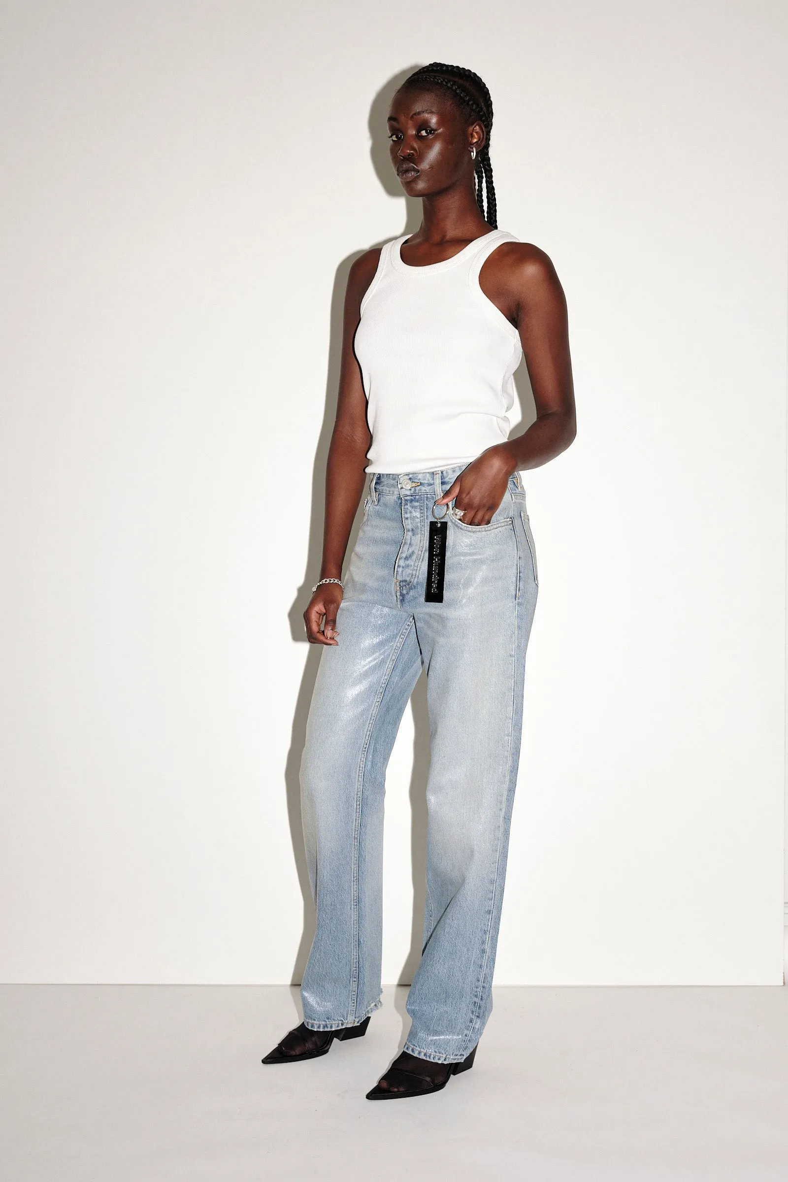 Genoa Coated Denim - Coated Blue