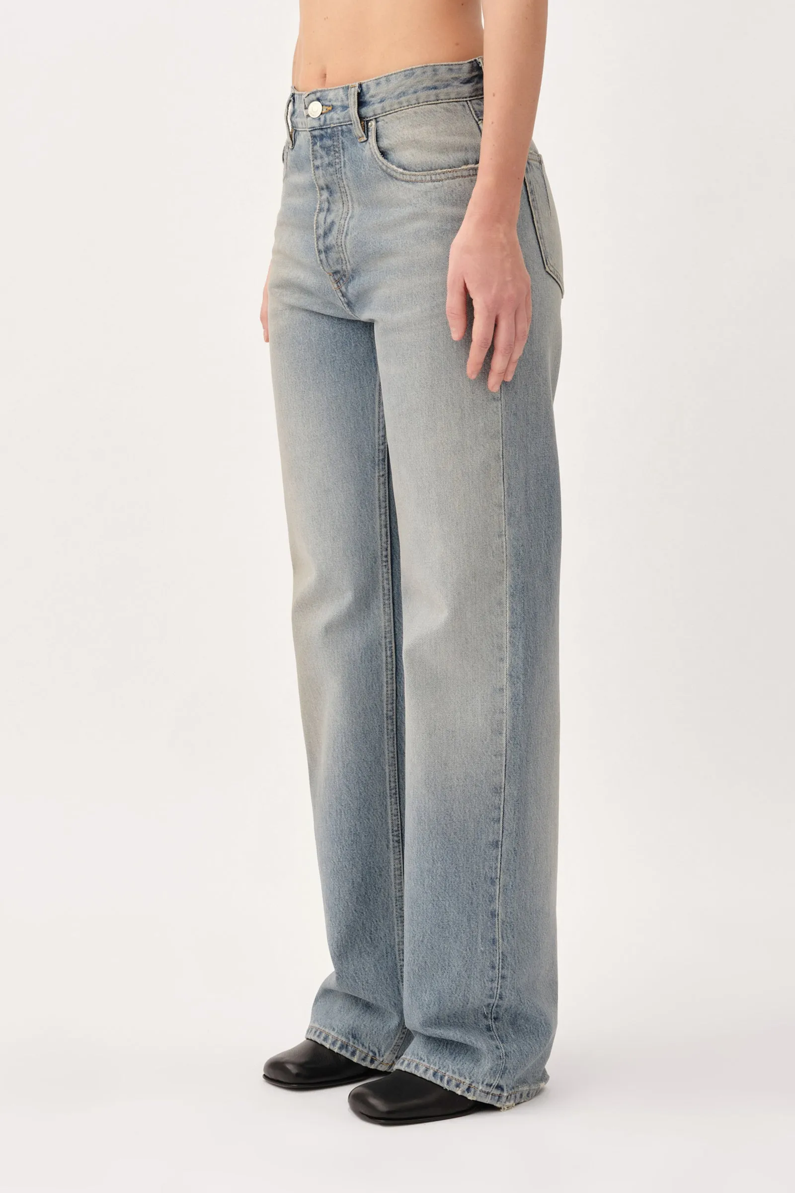 Genoa Coated Denim - Coated Blue