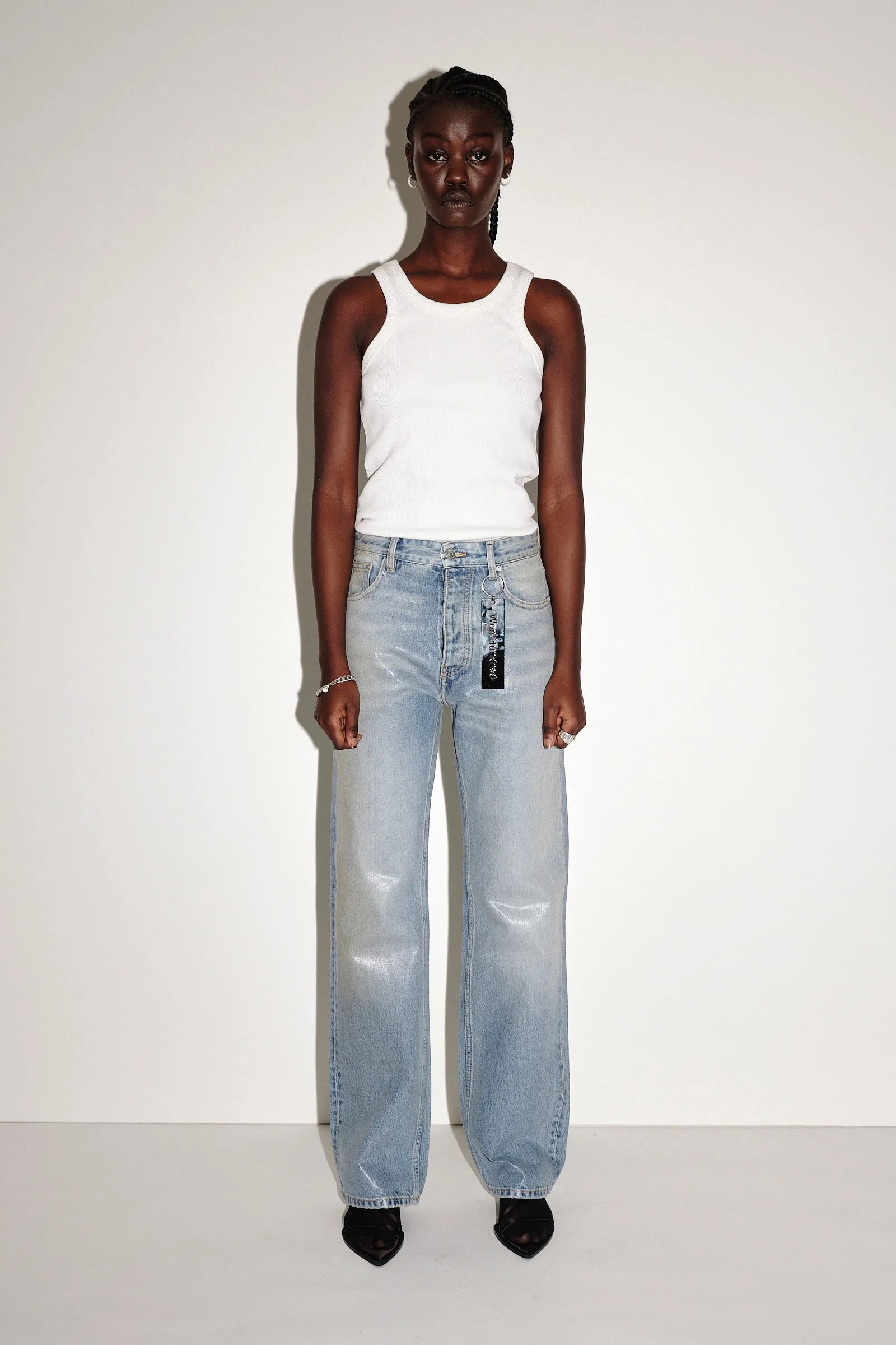 Genoa Coated Denim - Coated Blue