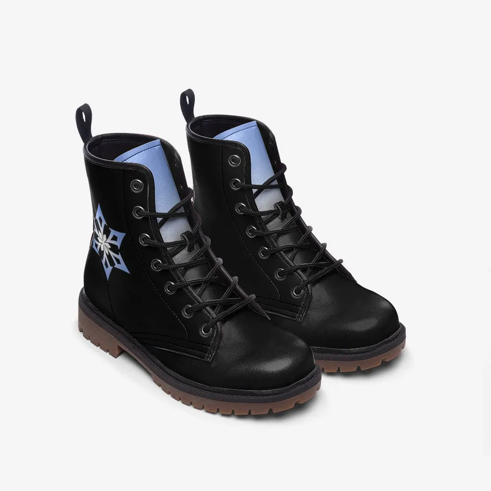 Genshin Impact Cryo Vegan Leather Unisex Boots