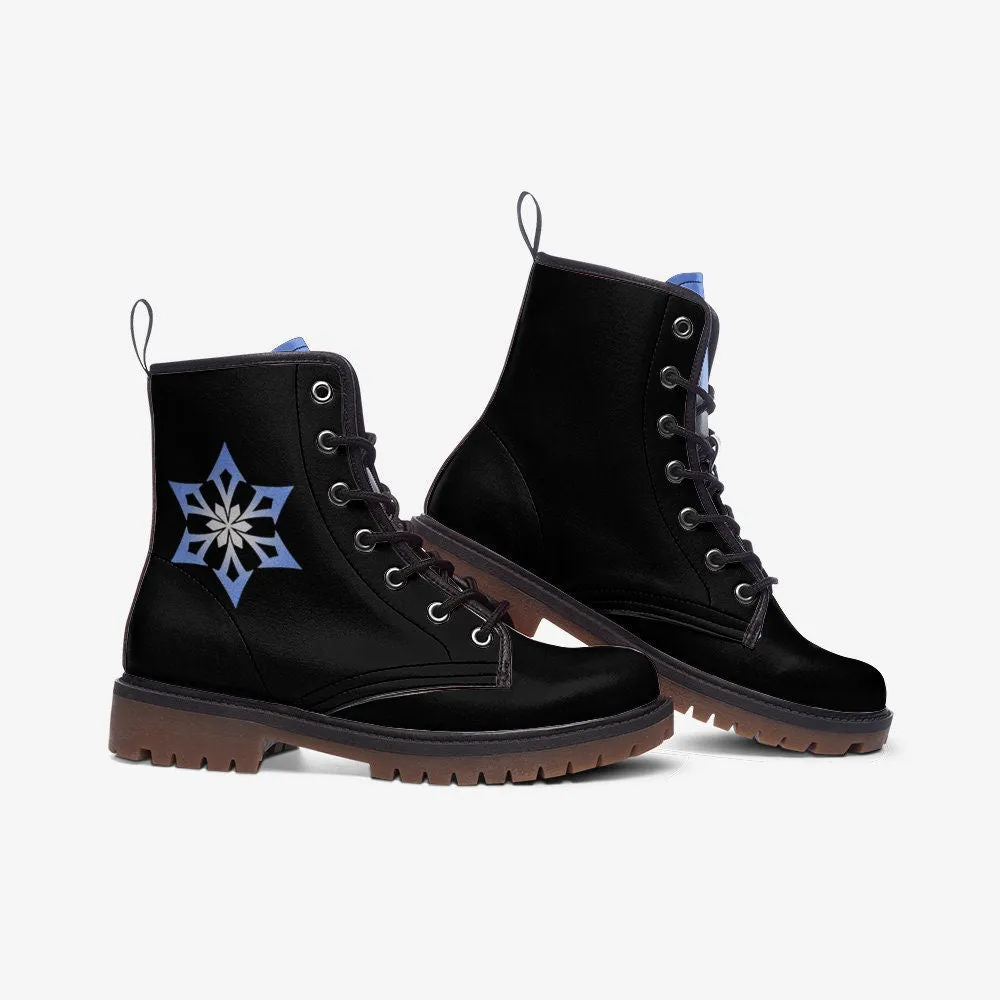 Genshin Impact Cryo Vegan Leather Unisex Boots