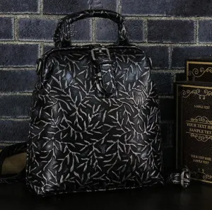 Genuine Leather Messenger Handbag