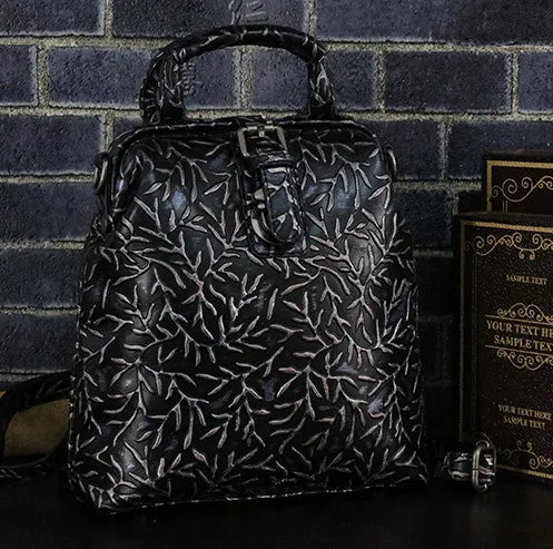 Genuine Leather Messenger Handbag