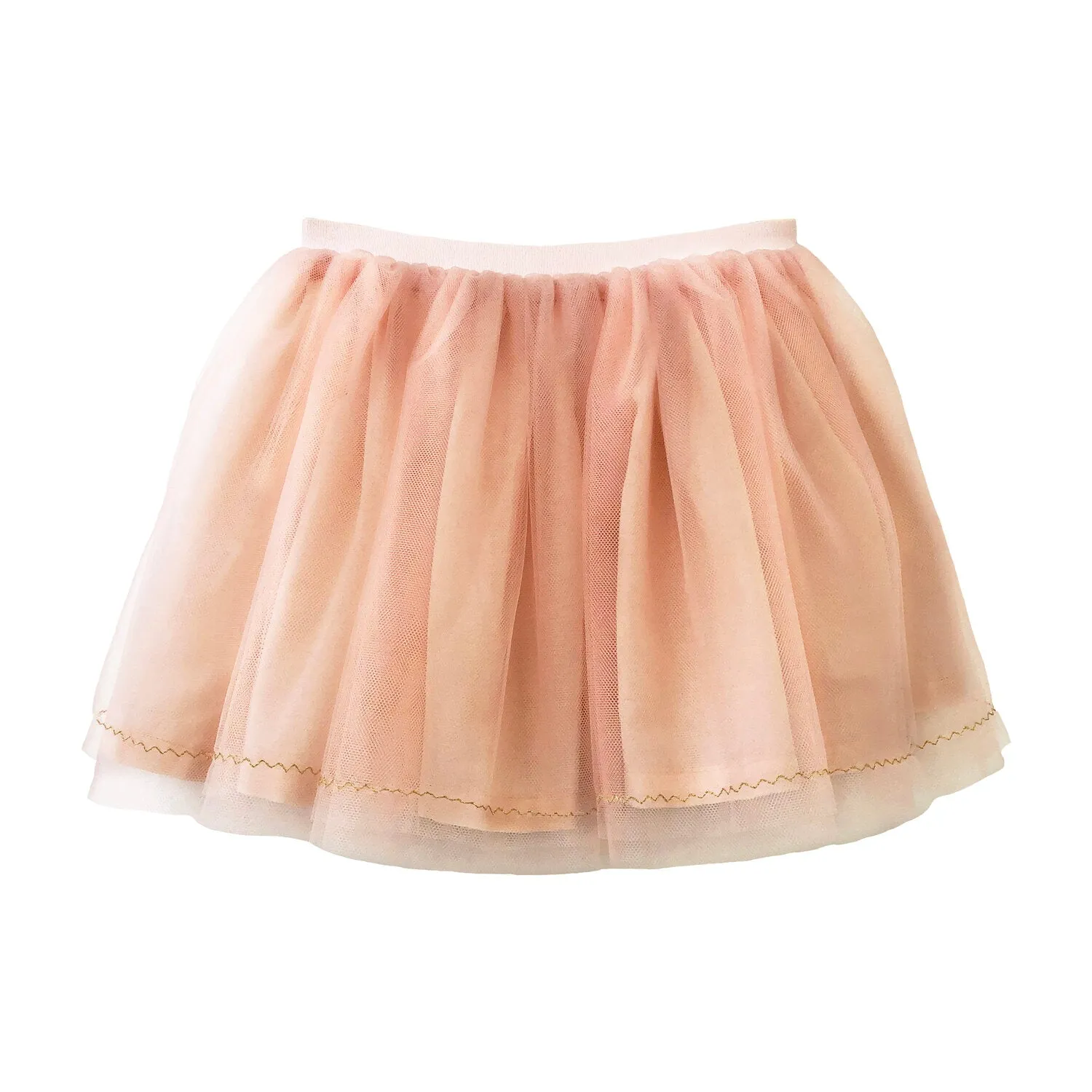 Girls Aliyah Embroidered Tutu - Pale Blush