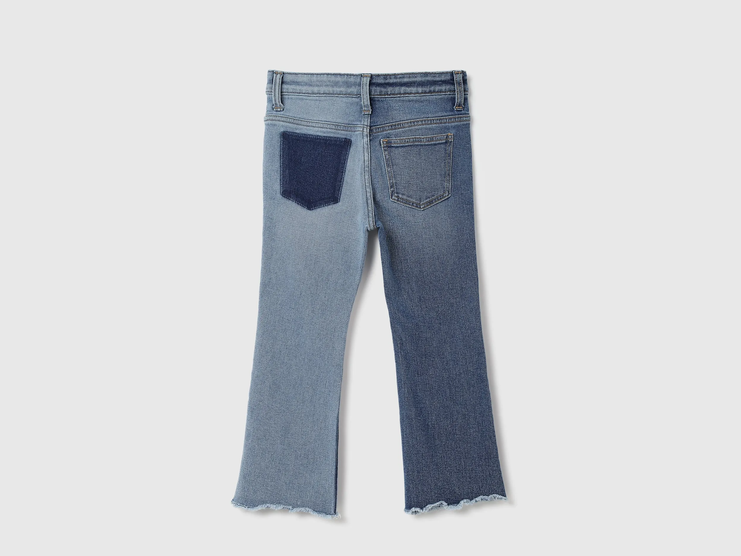Girls Solid Flared Fit Jeans