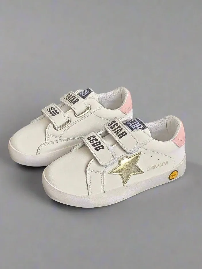 Gold Star Sneakers Velcro