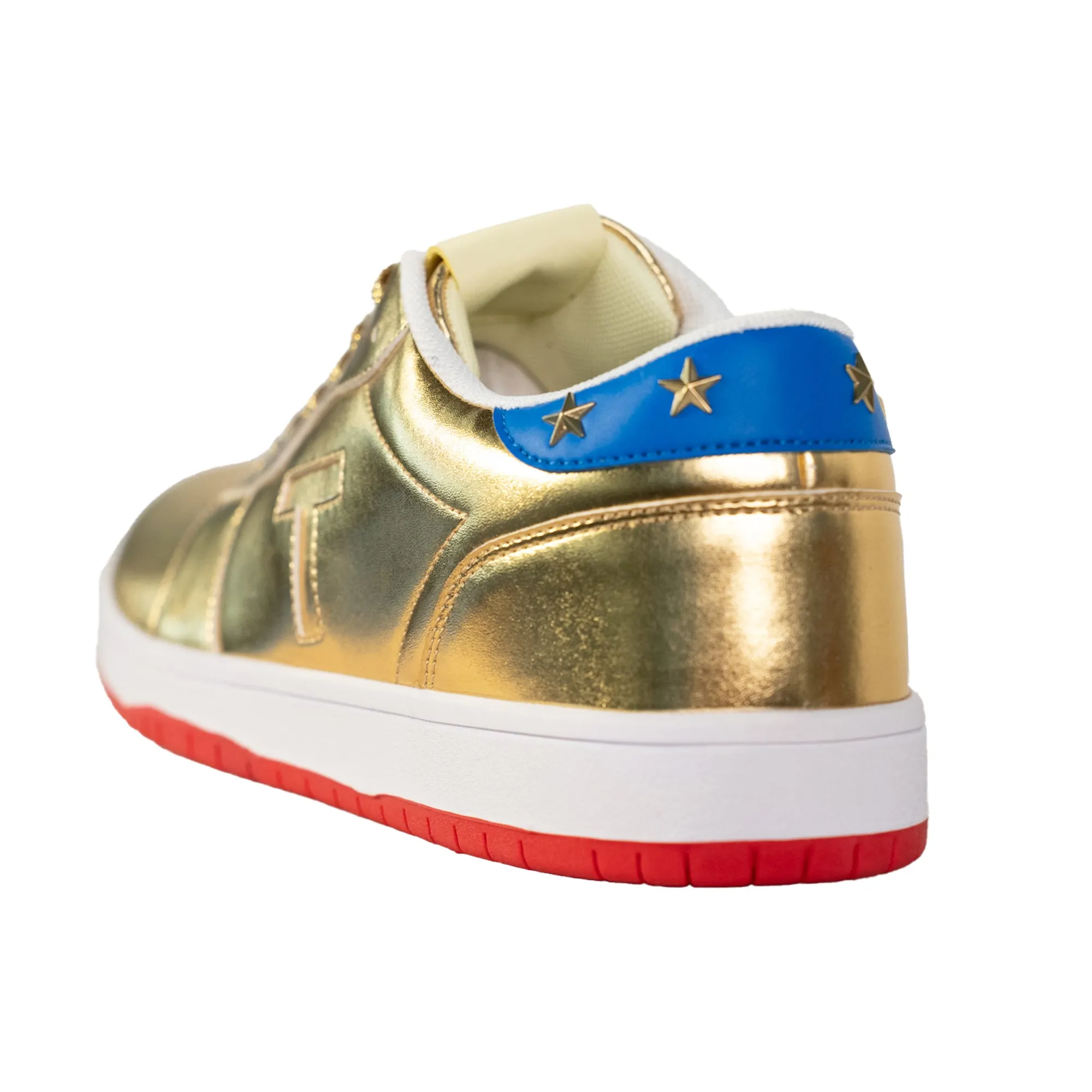 GOLD TRUMP SNEAKERS (LOW TOP)