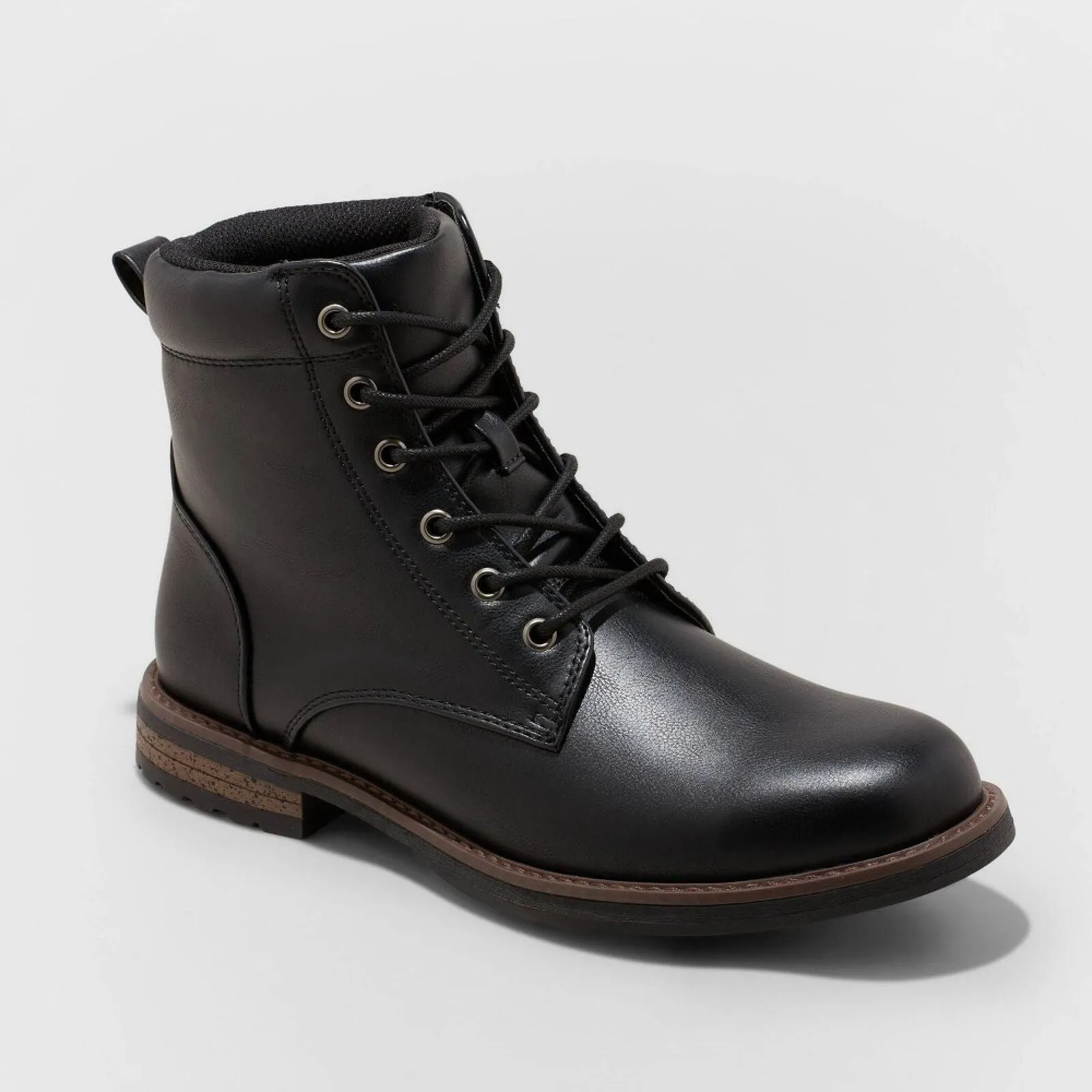 Goodfellow & Co Mens Jeffrey Combat Boots 88097729 Black 7