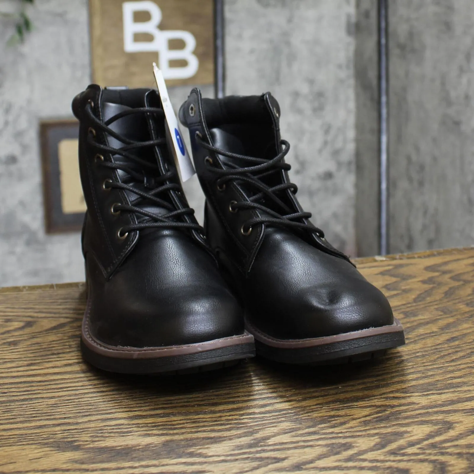 Goodfellow & Co Mens Jeffrey Combat Boots 88097729 Black 7
