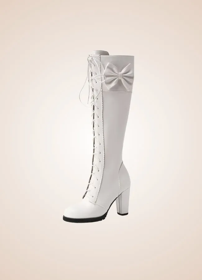 Gothic Knee High Combat Boots