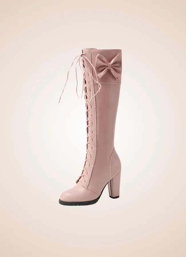 Gothic Knee High Combat Boots