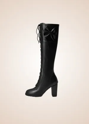 Gothic Knee High Combat Boots