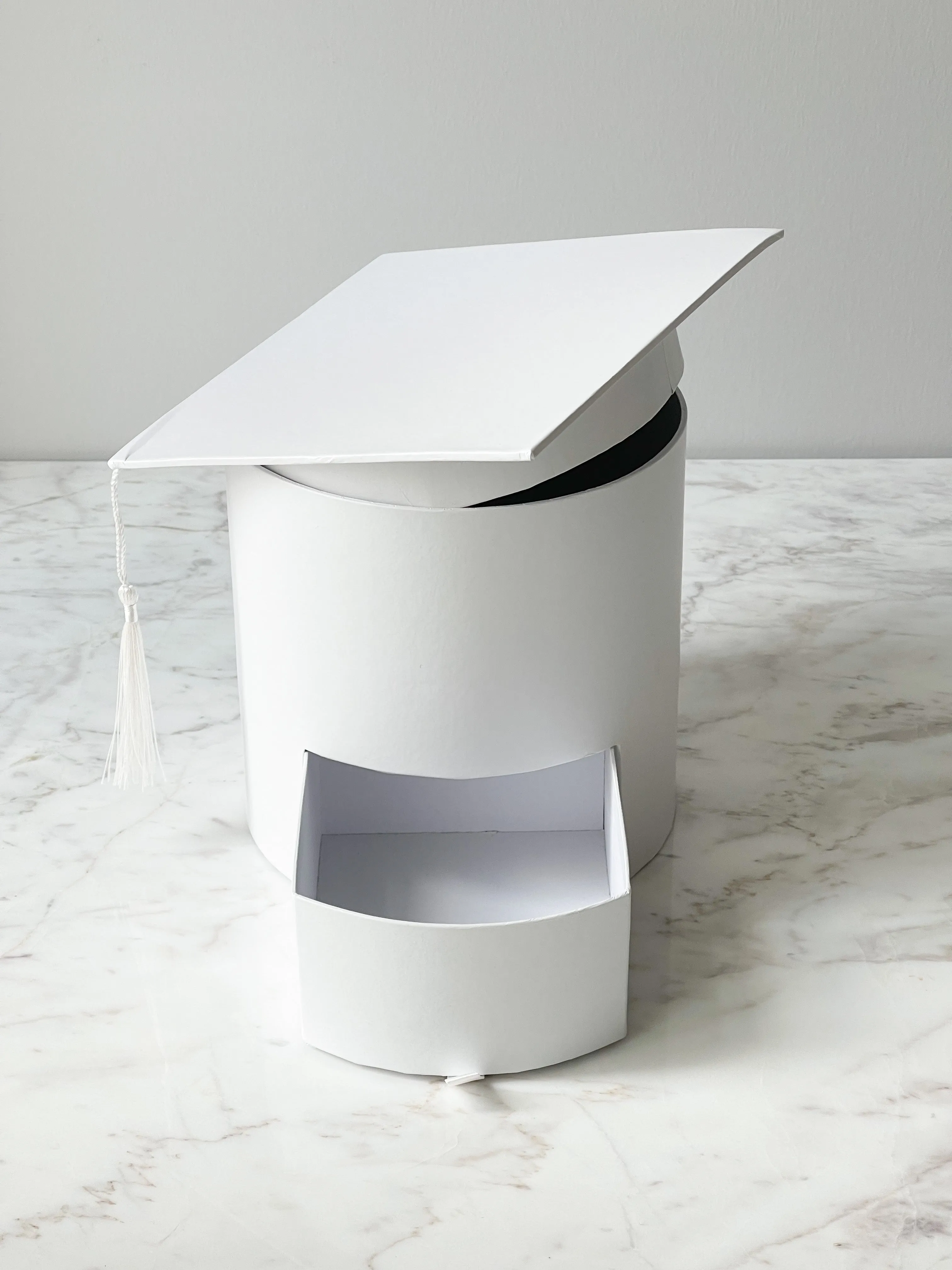 Graduation Cap Gift Box with Hidden Drawer