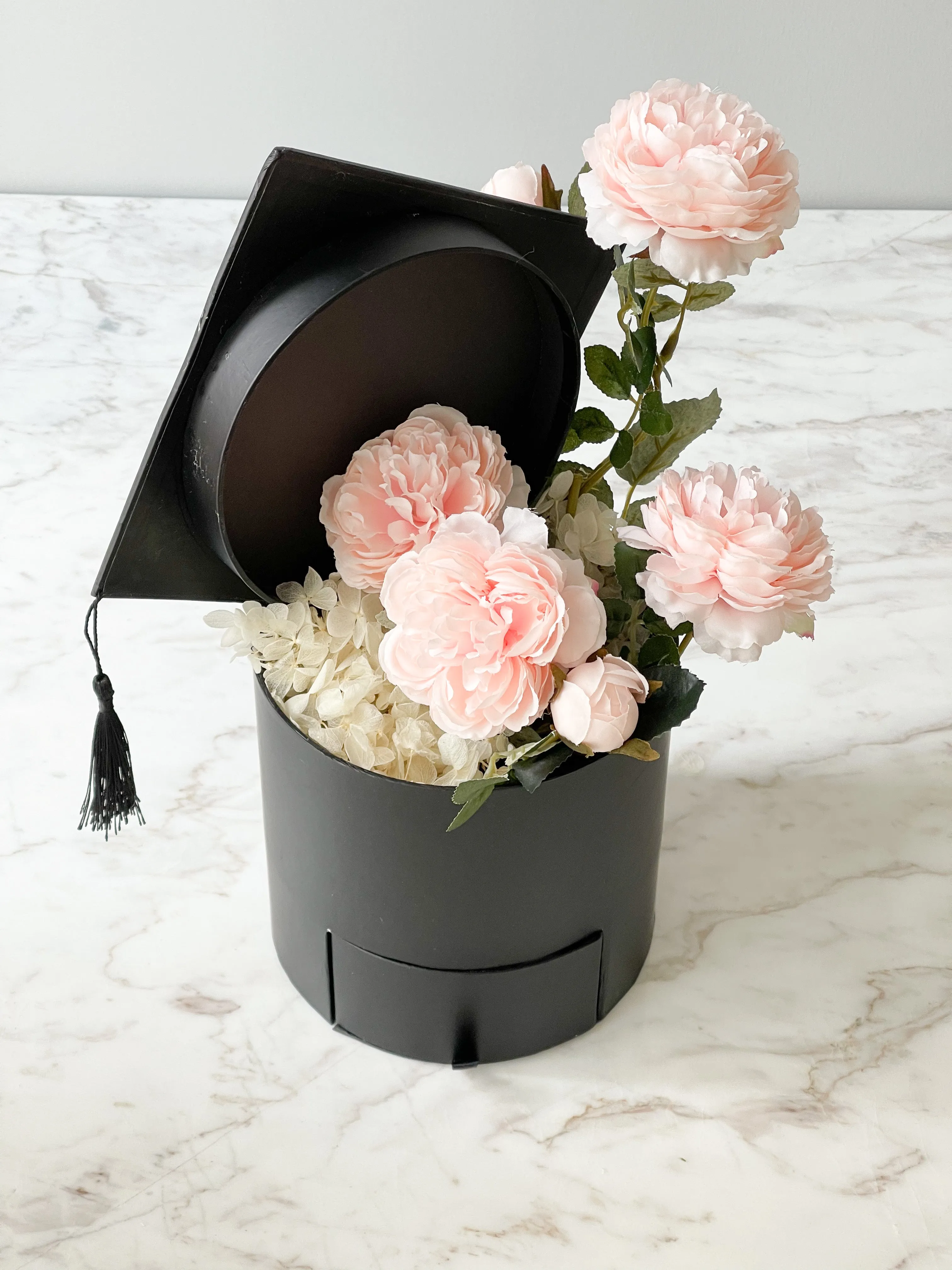 Graduation Cap Gift Box with Hidden Drawer