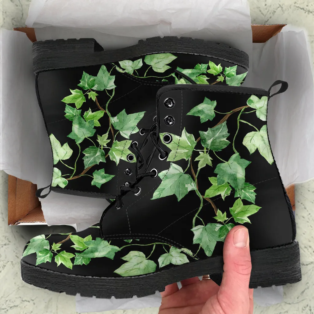 Green Ivy Ankle Boots