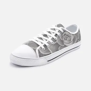 Grey Succulent Low-top Sneakers