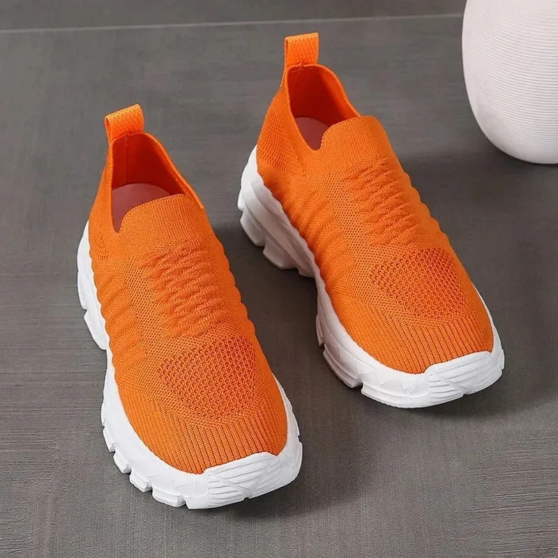 GS Eco Slip-On Sneaker | Ademende schoen met dikke zool voor dames